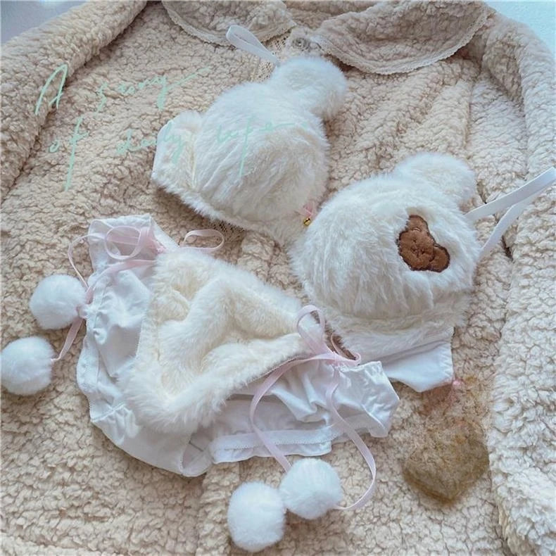 Fluffy Set™ - Cutest Women Underwear Set (matching top + pair of panties)