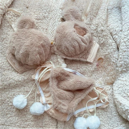 Fluffy Set™ - Cutest Women Underwear Set (matching top + pair of panties)