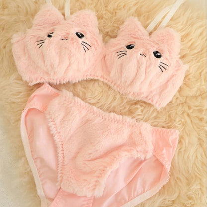 Fluffy Set™ - Cutest Women Underwear Set (matching top + pair of panties)