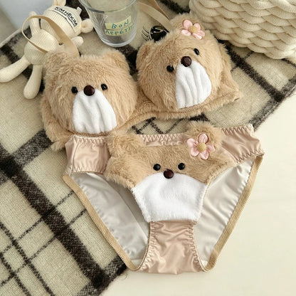 Fluffy Set™ - Cutest Women Underwear Set (matching top + pair of panties)